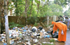 DK Zilla Panchayat cleans up garbage from highways